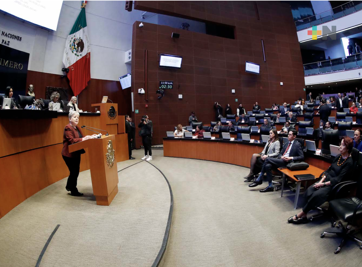 En conflicto Israel-Hamás, México aboga por diálogo y paz, expone Alicia Bárcena en el Senado